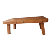 Coffee table pine feet compass vintage 70-80s
