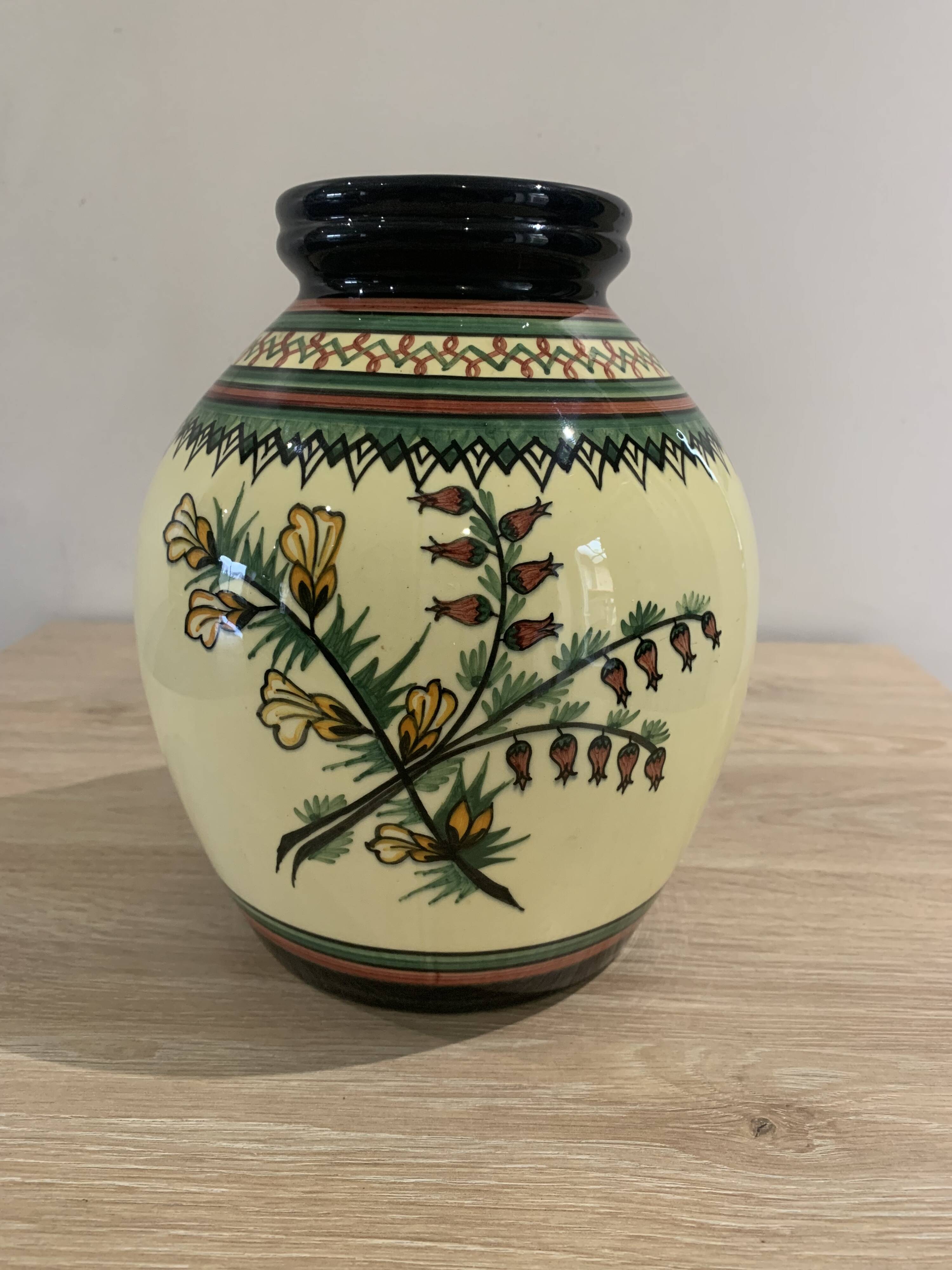 Henriot Quimper vase