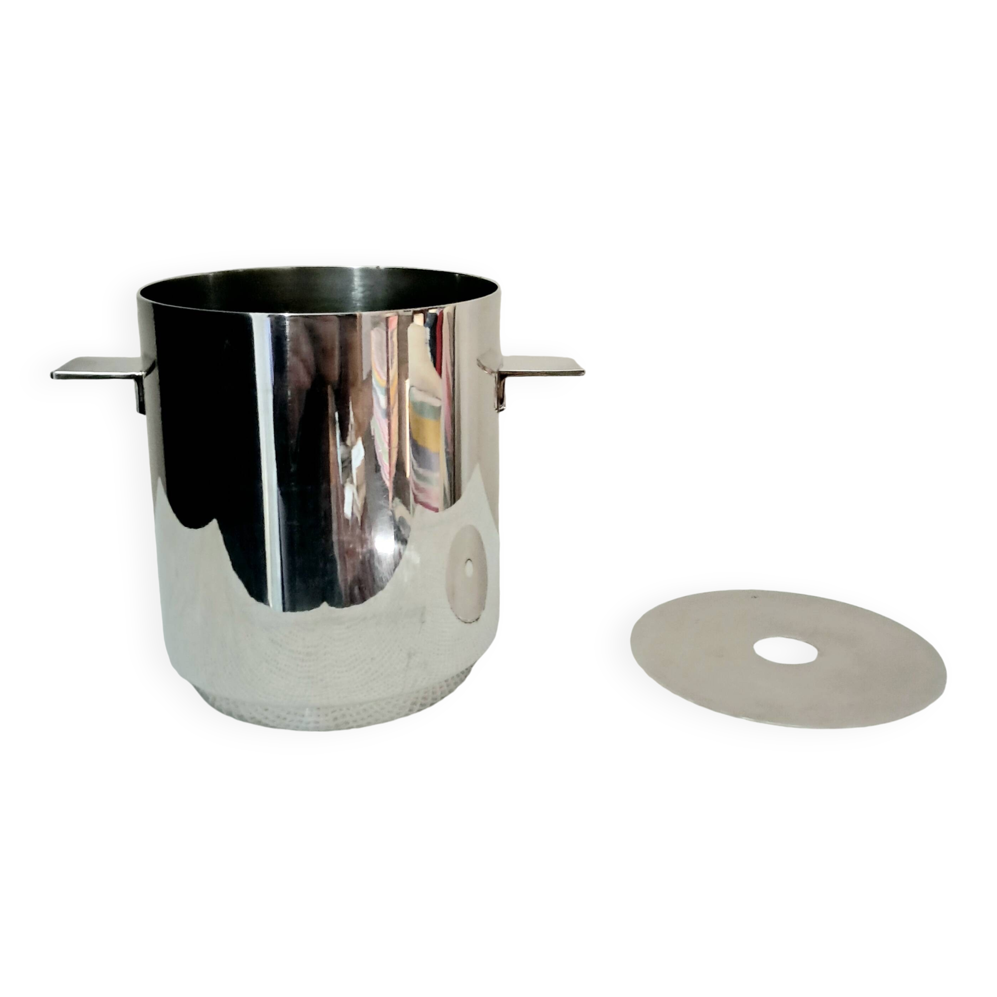 Silver Plated Champagne Bucket Wine Cooler Lino Sabattini Christofle France, 1960s