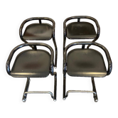 4 tabourets Börge Lindau - années 70 - Suède