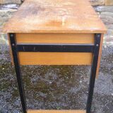 Wood and metal desk from the 60s/70s