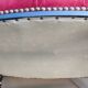 Antique Napoleon III chair in red velvet with upholstery
