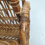 Vintage bamboo magazine holder