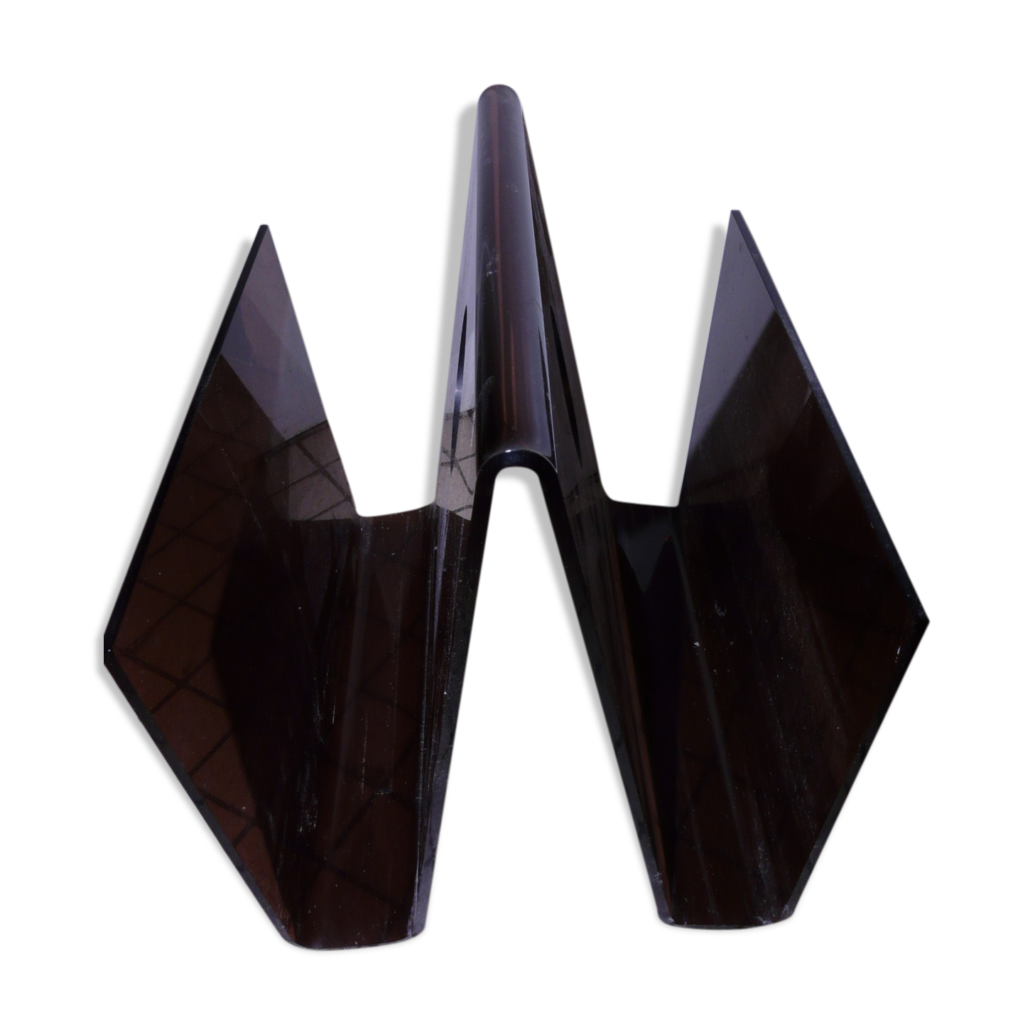 Magazine rack smoked Plexiglas