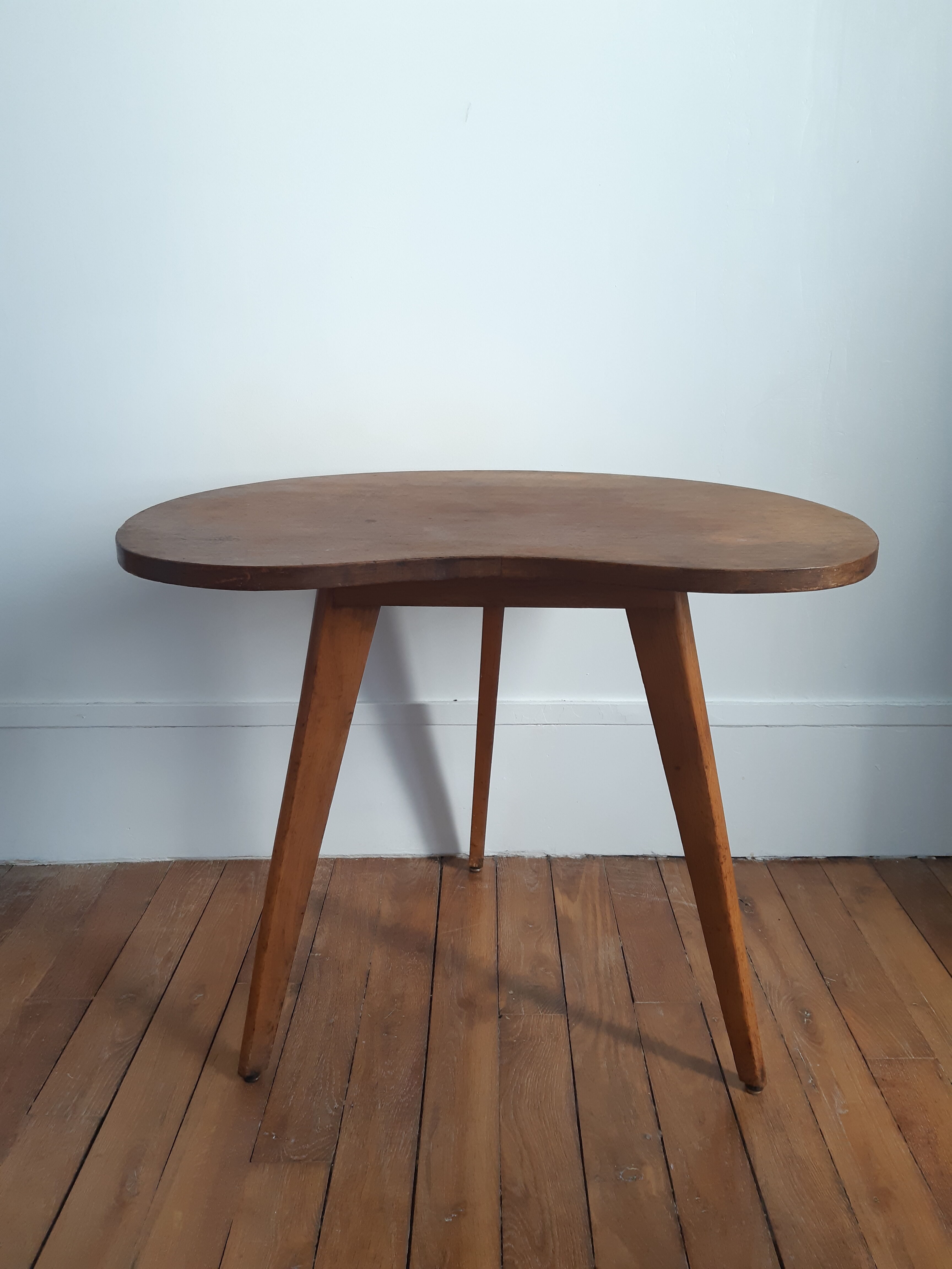 Vintage compass foot coffee table