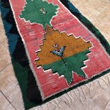 Unique Moroccan rug - Vintage Art Deco rug - Boucharouit rug