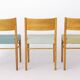 Set of 6 Vintage Beech Dining Chairs, Germany 1970s, Restored Wooden Dining