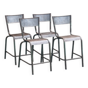 Série de 4 tabourets - style industriel