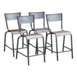 Set of 4 industrial style stools