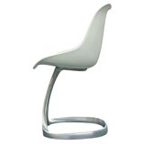 Set of 4 chairs by Michel Charron, organic design, 1970s