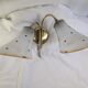 Tulip wall lamp 50s, Vintage, glass and brass