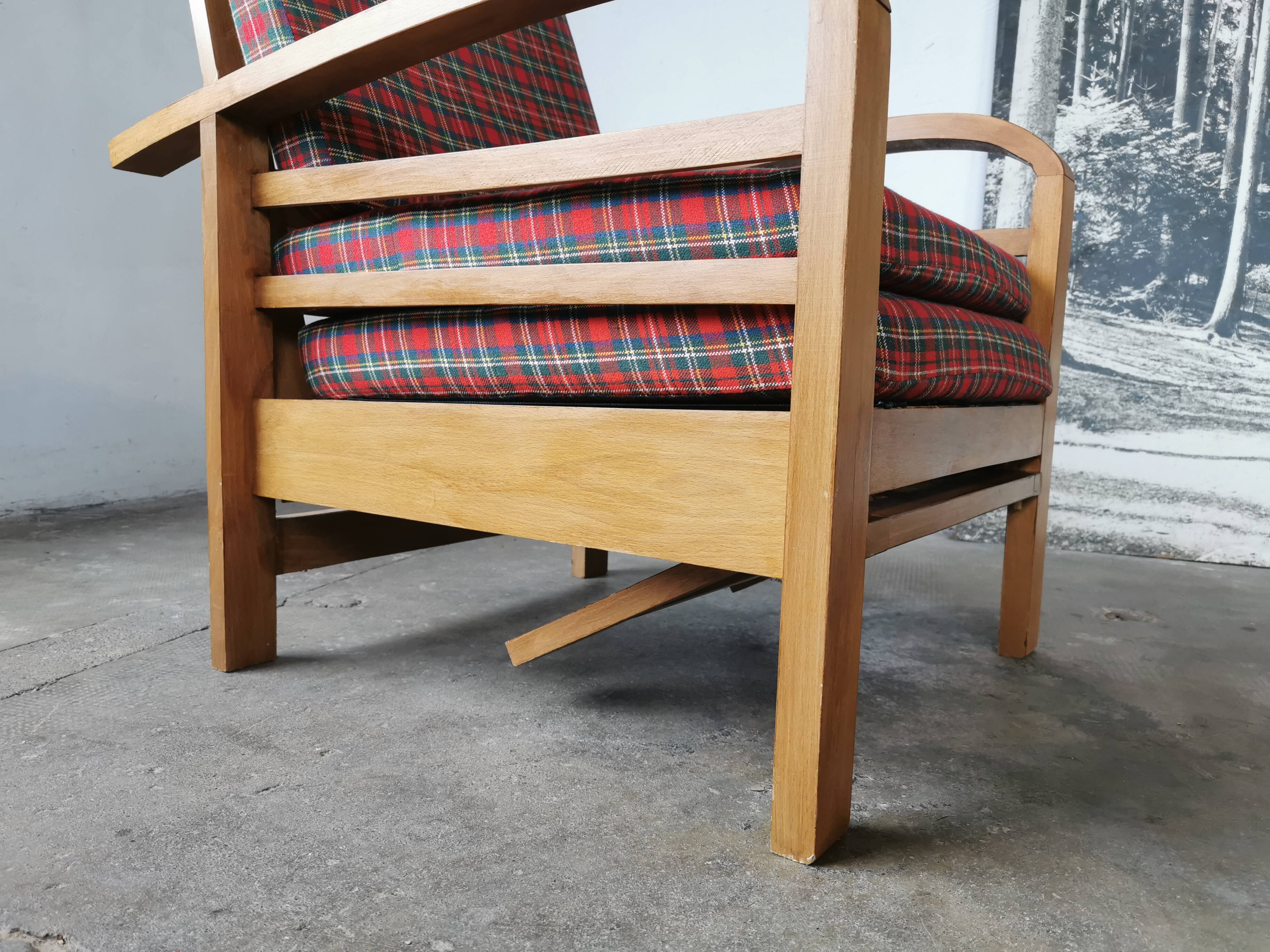 Vintage Scottish reclining armchair 1960s