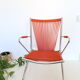 Children's armchair, folding, scoubidou and chrome, 1960