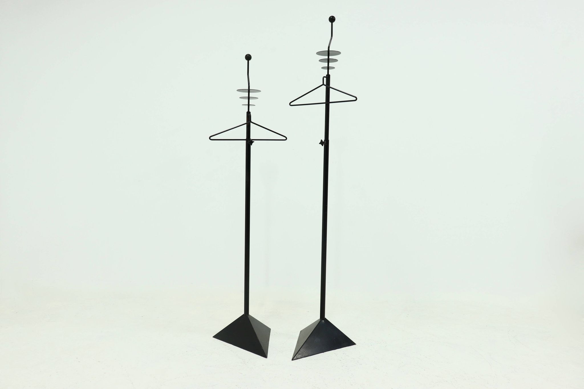 Pair of Height Adjustable Postmodern Dressboys, 1980s