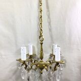 Chandelier 4 lights bronze and grapevines
