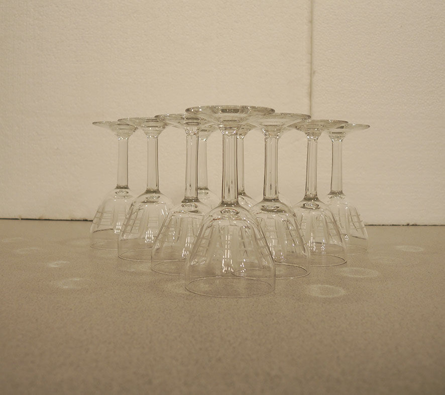 10 Old Art Deco Stemware – Cut Pattern