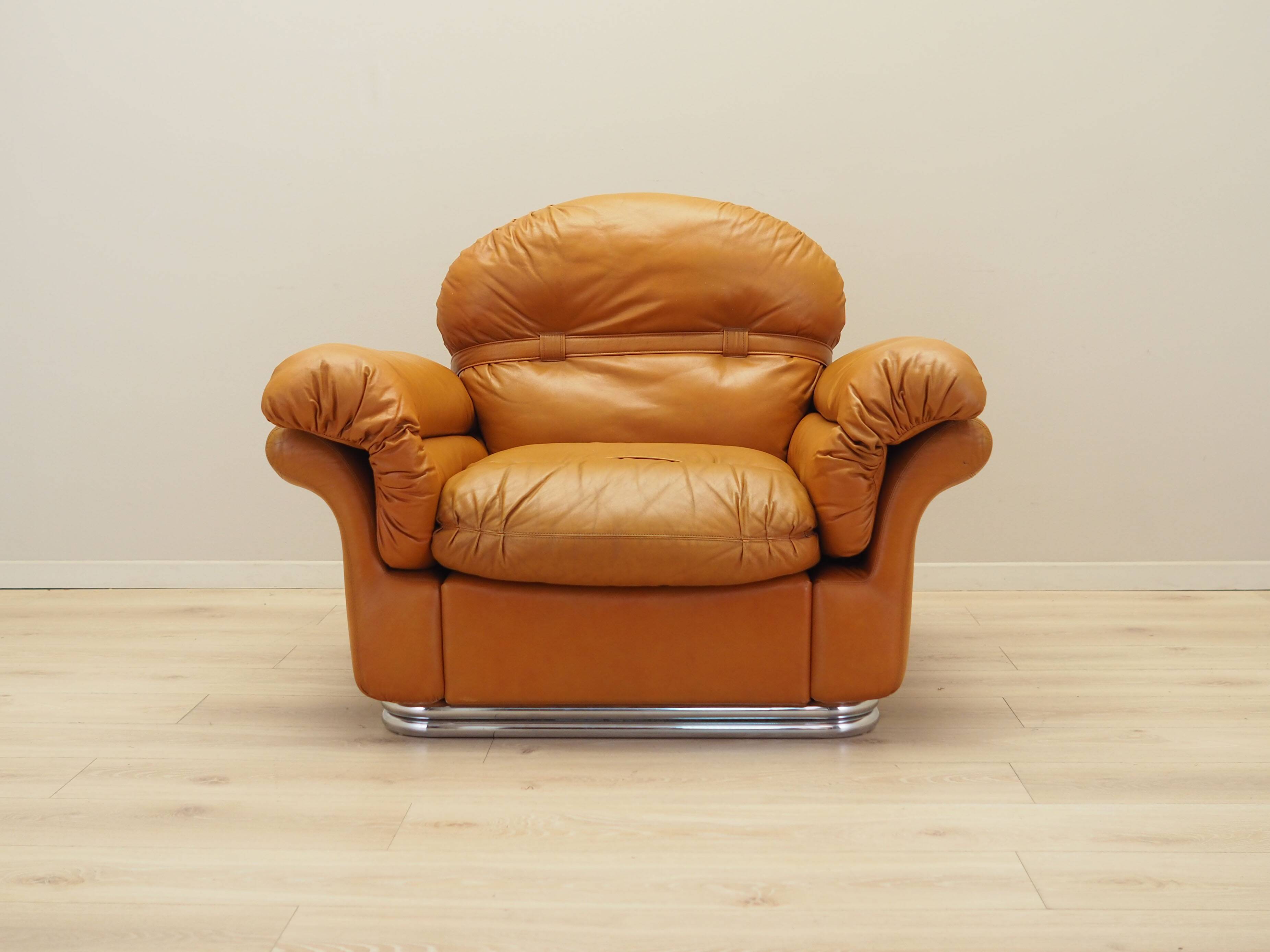 Orange armchair, Space Age design, 1960s, production: Italy