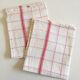 Pair of cloths of linen tiles alumni window
