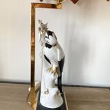 Manufattura Porcellane Artistiche, Hand Painted Italian Porcelain Table Lamp