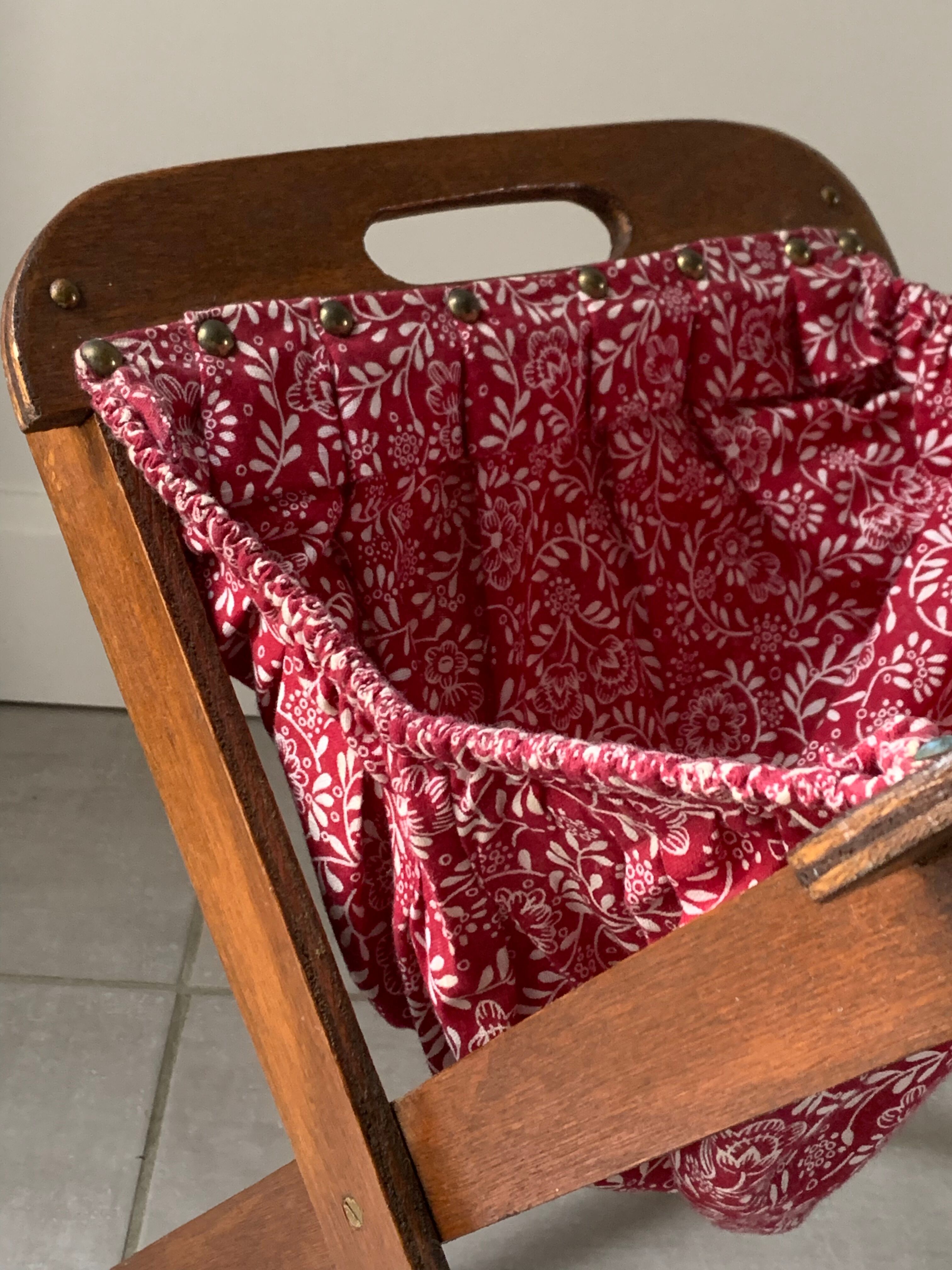 Vintage knitting basket