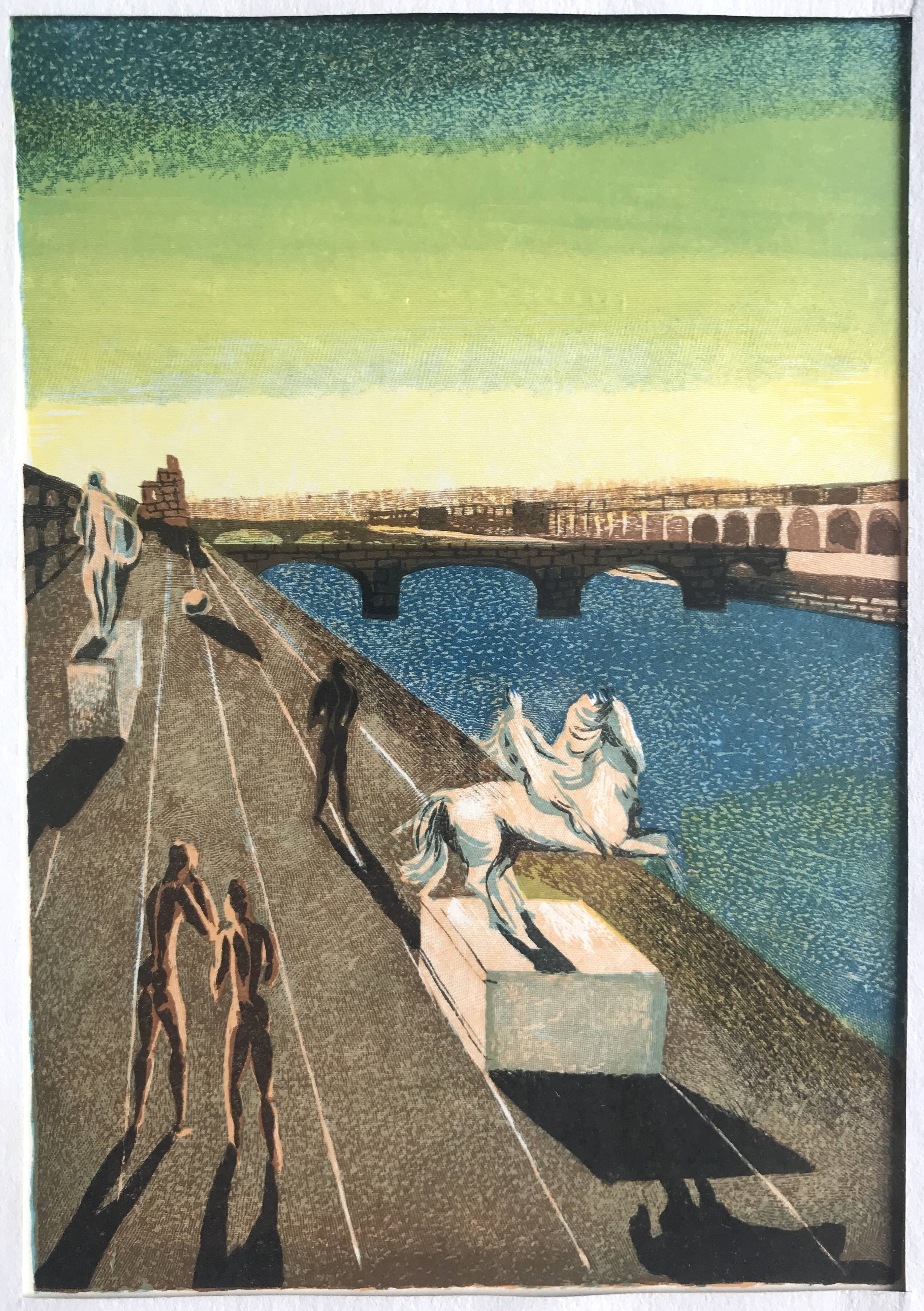 LAFAGES, three lithographs of modernist inspiration, 1971