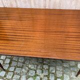 Scandinavian extendable dining table made of solid wood and rosewood, 220cm.