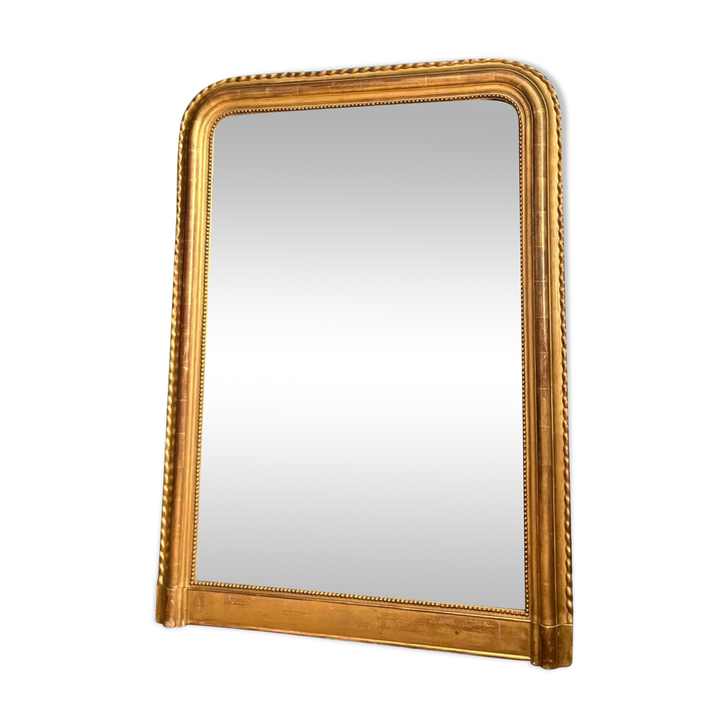 Louis-Philippe mirror gilded with gold leaf antique mirror