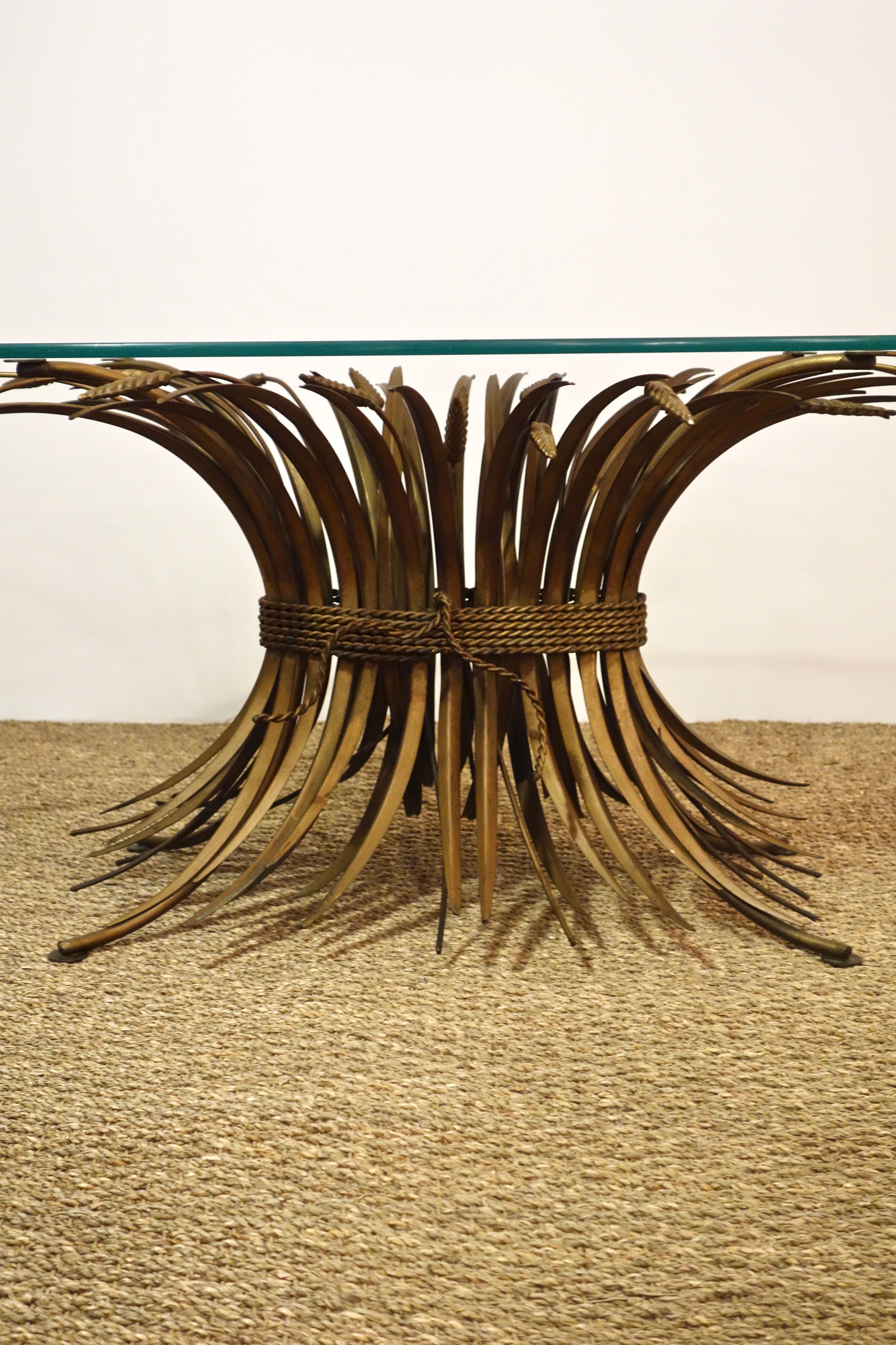 Chanel coco "wheat gerbe" coffee table from the 1950s