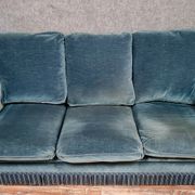 Design of the 70s by Jean Prevost exceptional velvet toad bench of genoa