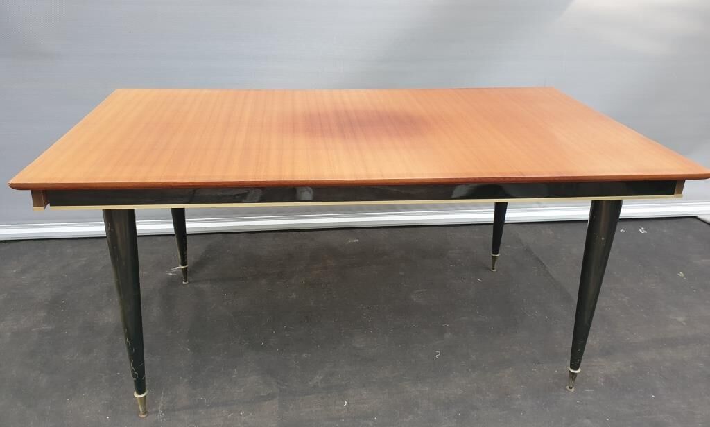Black teak table 1960s
