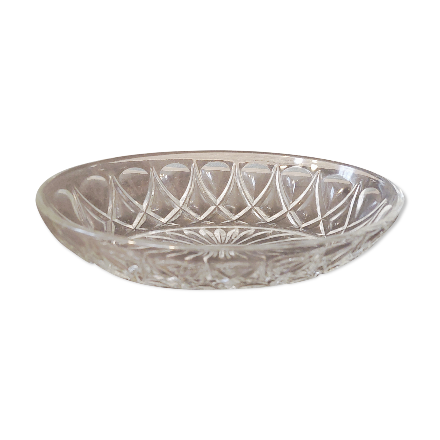 Ramequin en verre moulé ovale