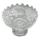 Cut crystal stemmed bowl