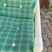 Pair of vintage tubular armchairs from the 70s and 80s, luxury design.