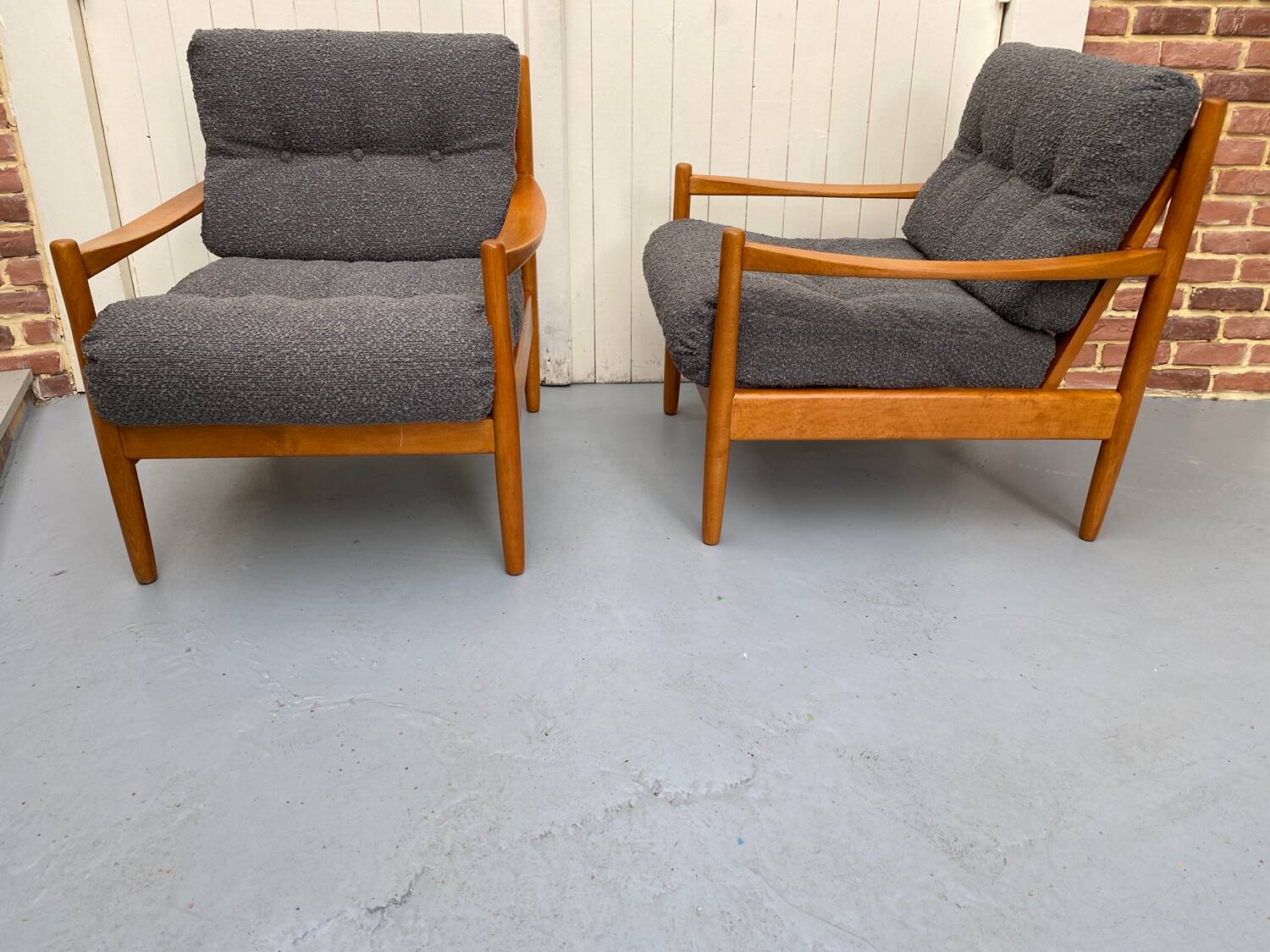 Pair of Scandinavian armchairs