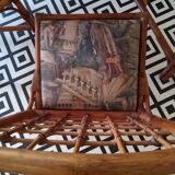 Rattan table and chairs 1960