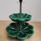 Two-level ceramic aperitif servant
