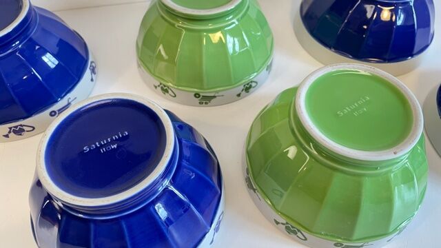 Set of 6 vintage Saturnia Italian porcelain bowls