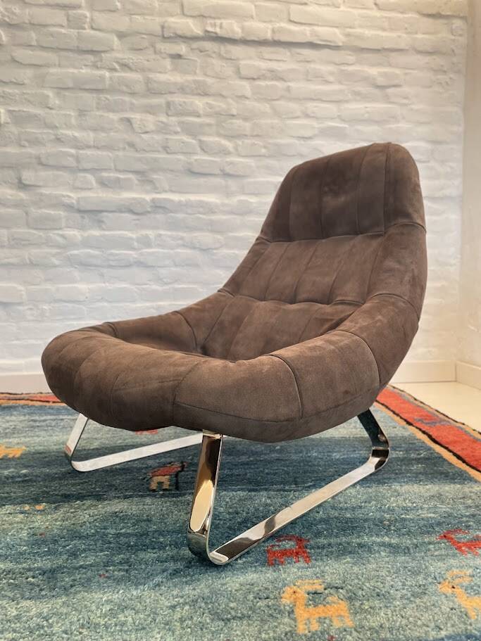 Chaise et ottoman Earth par Percival Lafer, années 1970, Brésil.