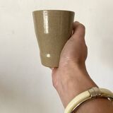 Enamelled stoneware glass