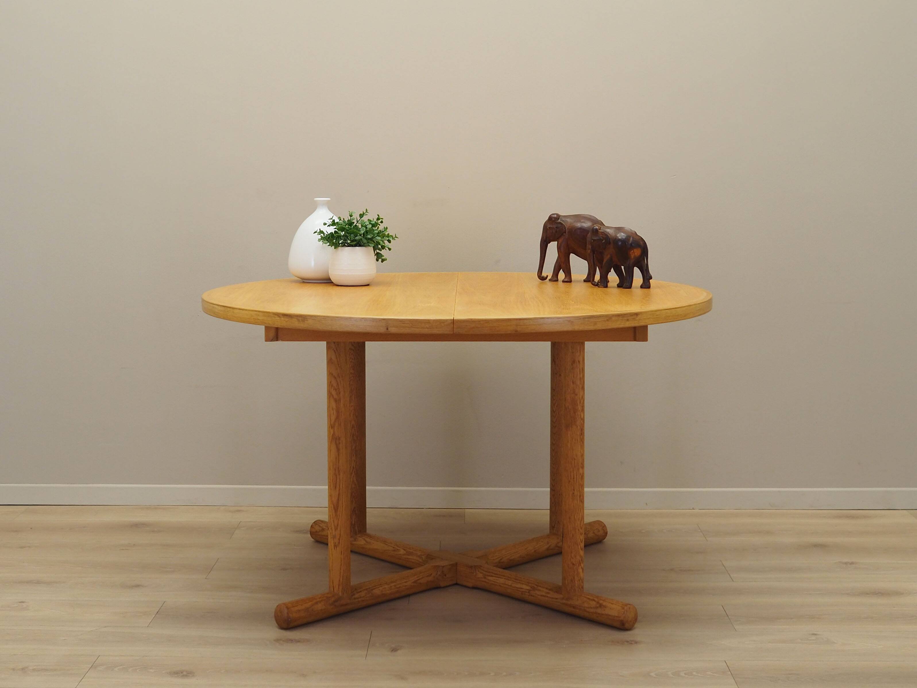 Ash round table, Danish design, 1960s, production: Denmark