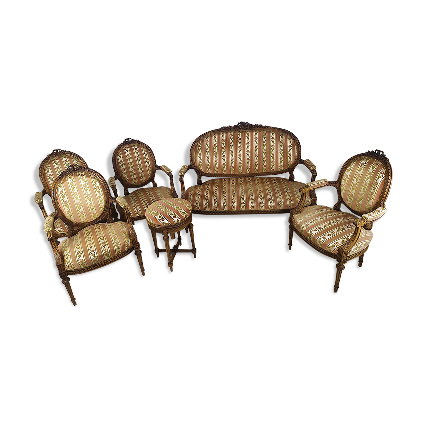 Lounge armchairs bench medallion