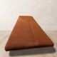 Lit de jour pliant des années 50 par Miroslav Navrátil, revêtement orange, années 1960, Tchécoslovaquie, 186 × 60 × 72 cm