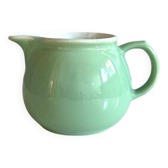 50s milk jug ceramic pastel green