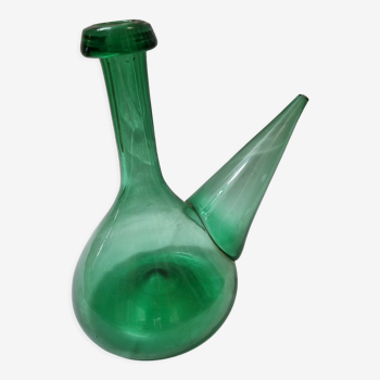 Morocco decanter in green glass