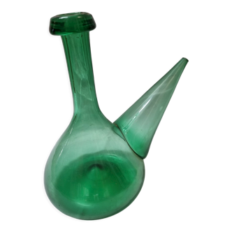 Morocco decanter in green glass