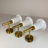 Mid-century brass and acrylic wall lamps Luxus, Sweden, 1960s