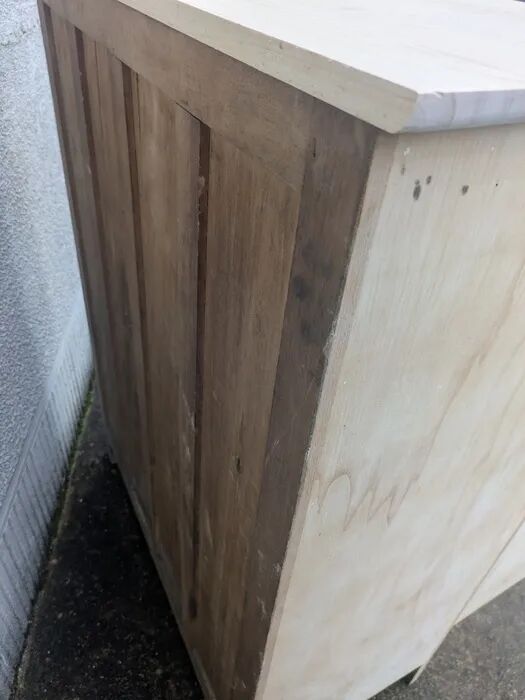 Buffet vintage en bois naturel