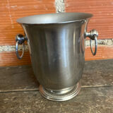Vintage Ice Bucket Jean COUZON Stainless Steel France #D875