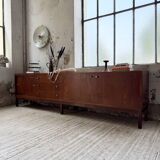 Enfilade teck XL années 60 constructiviste