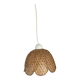 Vintage rattan flower pendant